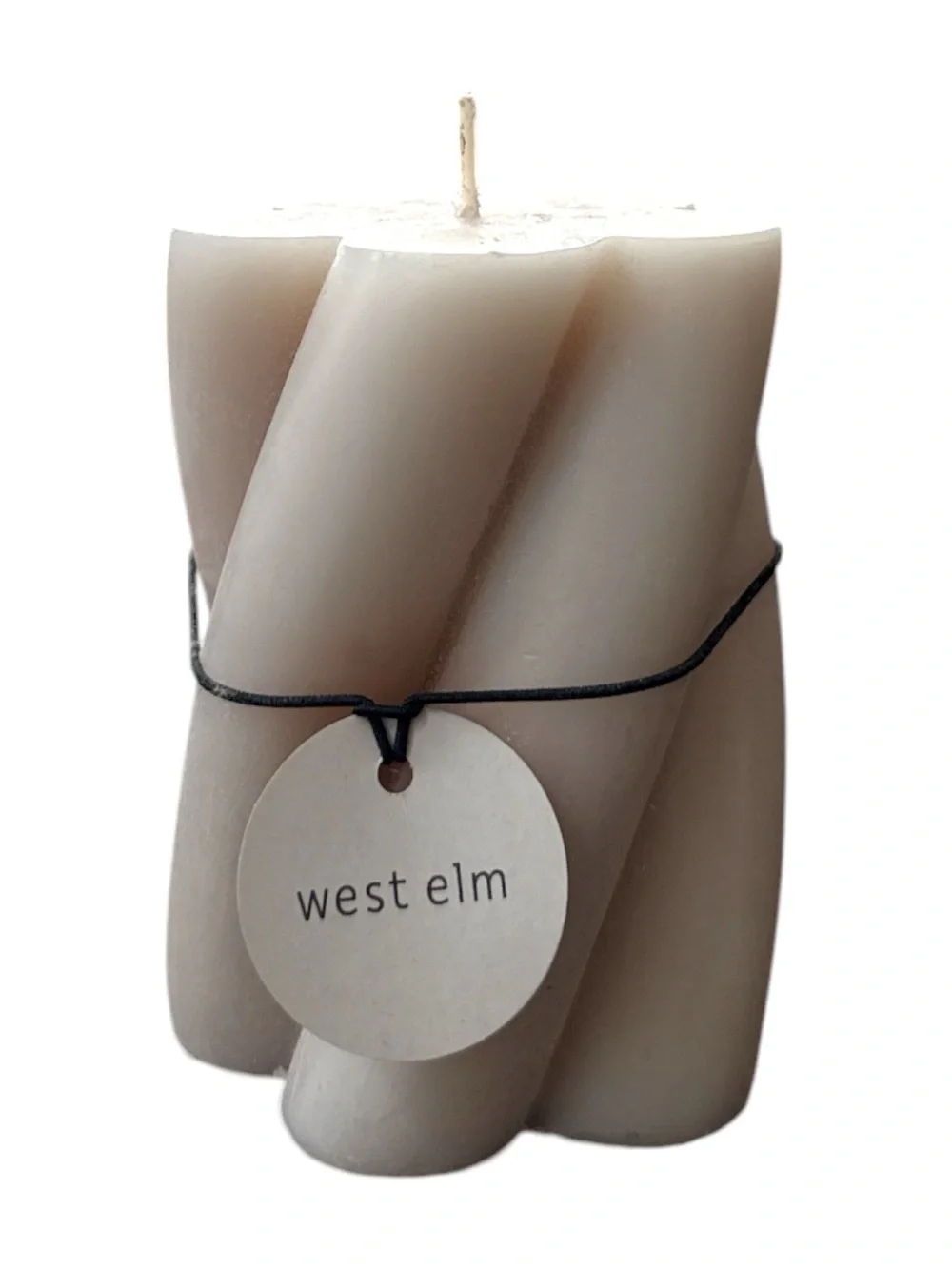 west elm candle & glass candle holder NWT